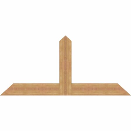 Ekena Millwork Portland Timber Gable Bracket, Western Red Cedar, 60"W x 27"H x 1 1/2"D x 5 1/2"F, 11/12 Pitch GBW060X27X0206POR00SWR